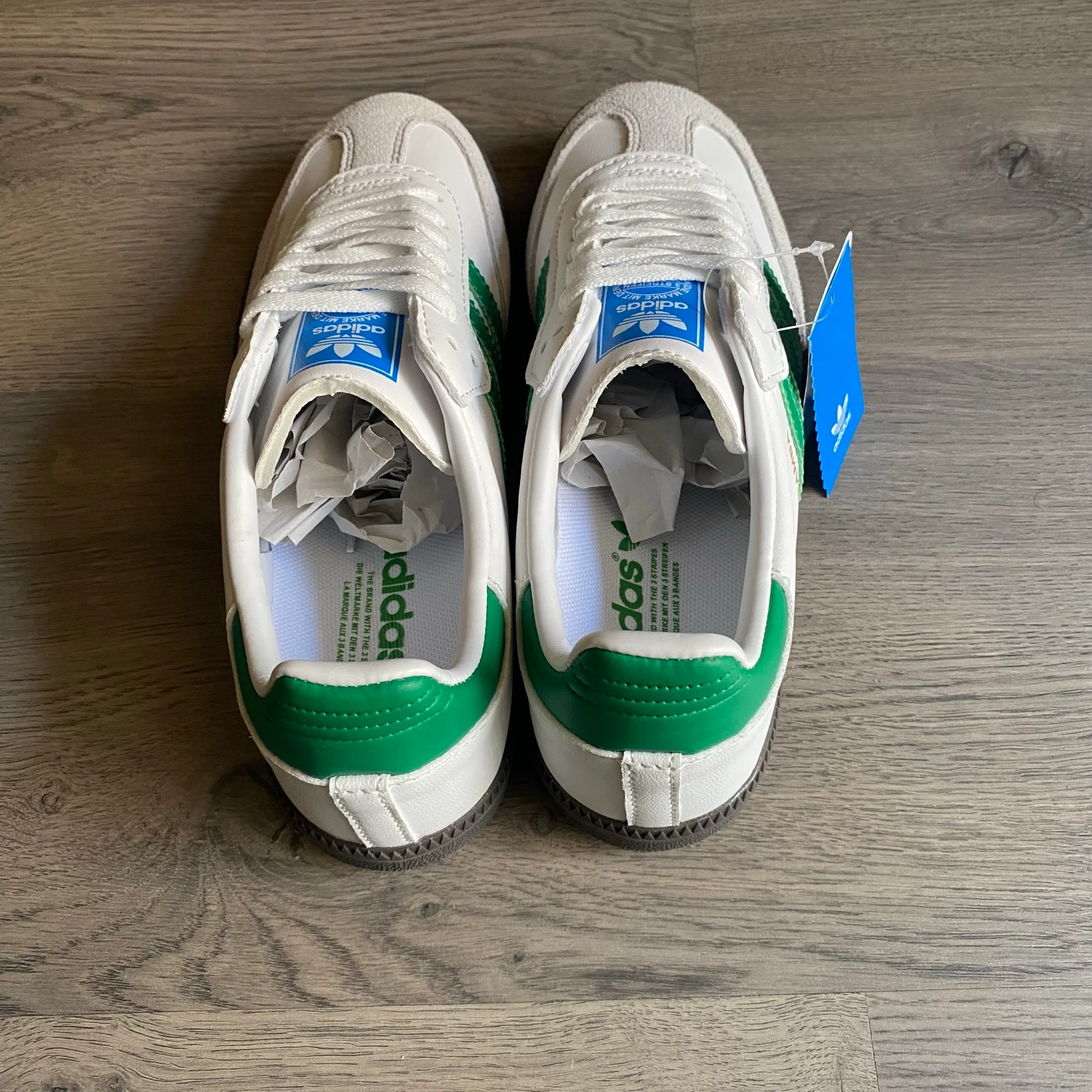 Adidas Samba OG Blancas Verdes | Talla 39 | Nuevas | Con Caja – photo 6